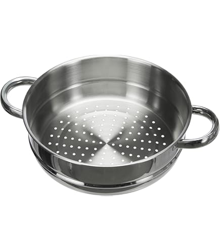 WMF ProfiSelect - Steamer, 24 cm, in acciaio inox, colore: Argento